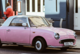 pink cute car